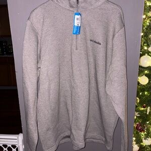 New Columbia Men's Sage Green Zip Pullover